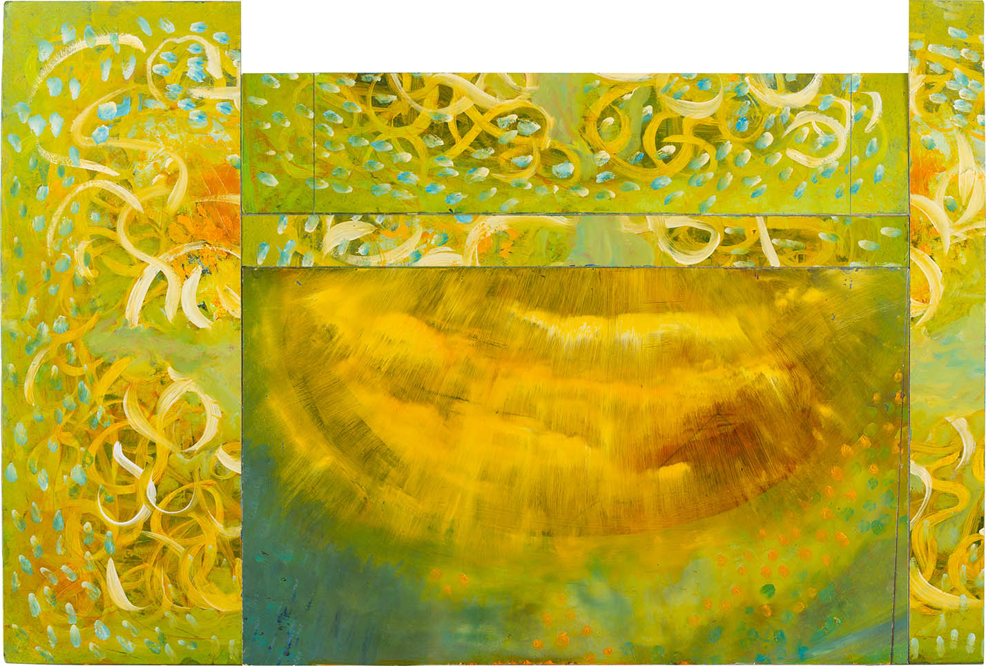 nr 5    87,5 bij 60 cm | z.t. | olieverf | 5 panelen | 2020